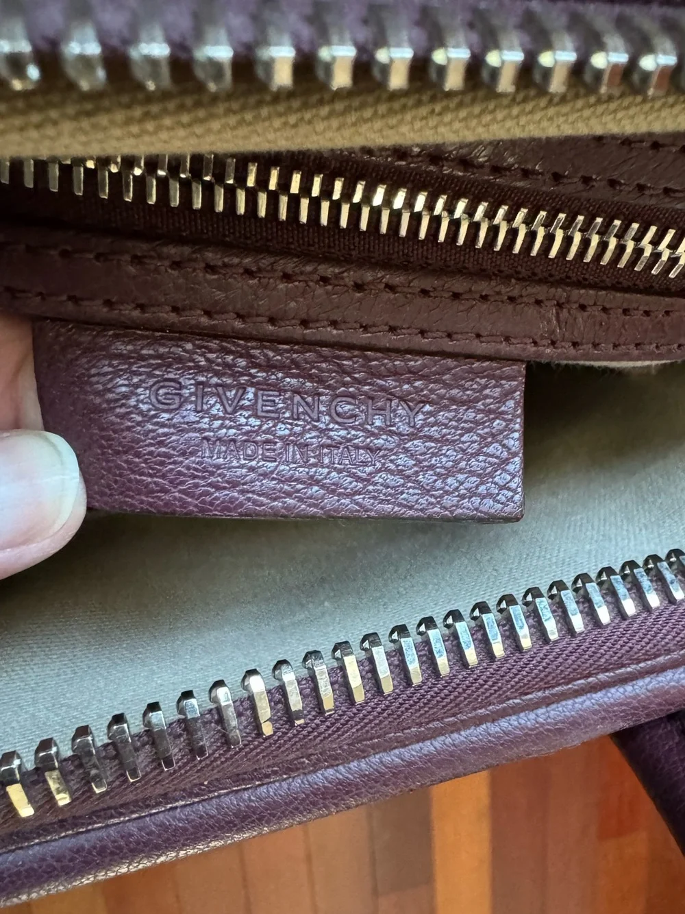 Givenchy Medium Antigona Bag in Oxblood Grained Leather